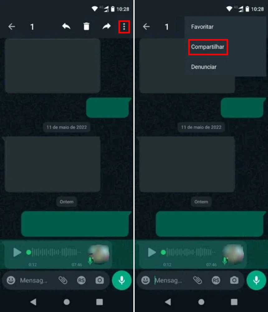 Como traduzir mensagens de voz do WhatsApp - Passo 1