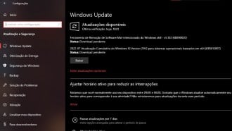Captura de tela da atualização KB5015807 do Windows 10 versão 21H2. Fonte: Vitor Valeri