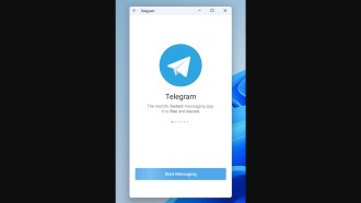 Aplicativo do Telegram para Android sendo executado no Windows 11. Fonte: windowslatest
