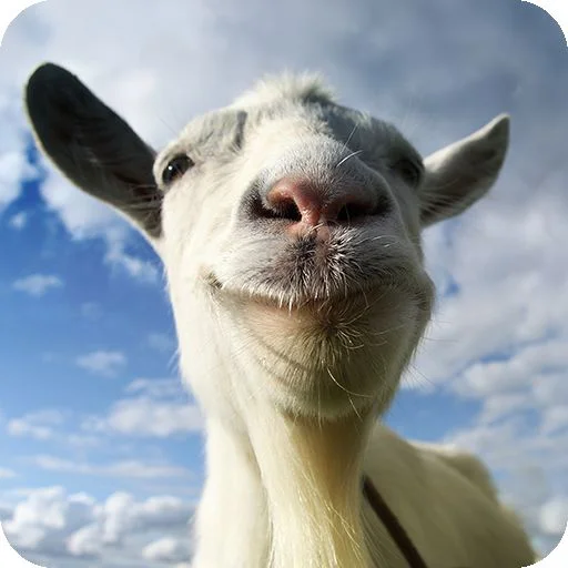 Imagem mostra a arte de capa do jogo Goat Simulator, lançado em 2014