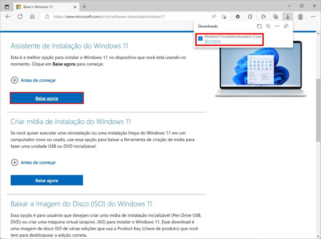 Como instalar a atualização 22H2 do Windows 11 - Passo 2