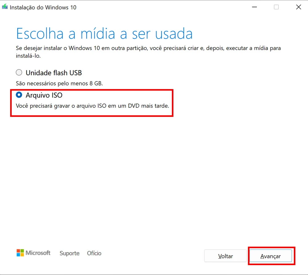 Como baixar o Windows 10 22H2 - Passo 5