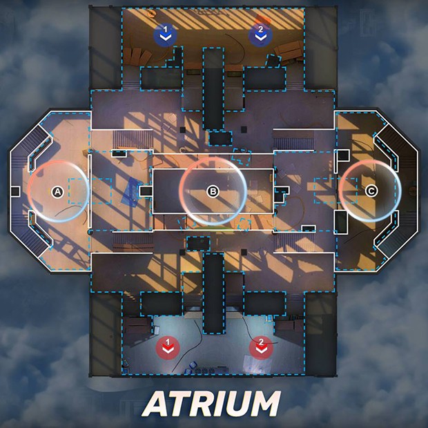 Mapa Atrium GOB