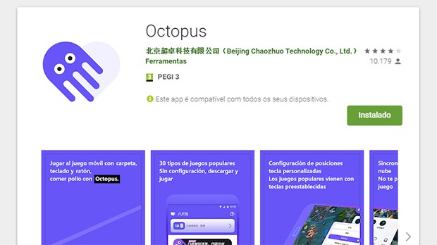 App Octopus, Polvo