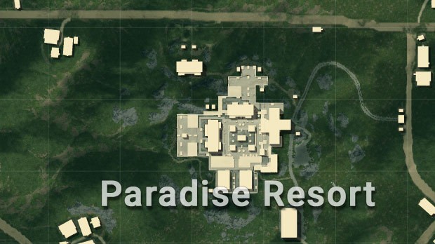 Mapa Sanhok paradise resort
